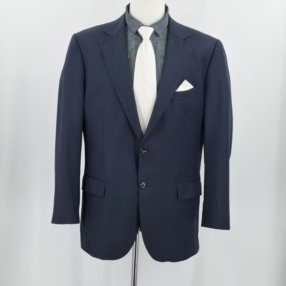 Suitsupply 112 AB10 Navy Wool Blazer 46R | Vitale Barberis Canonico Italy 110s - Picture 3 of 16